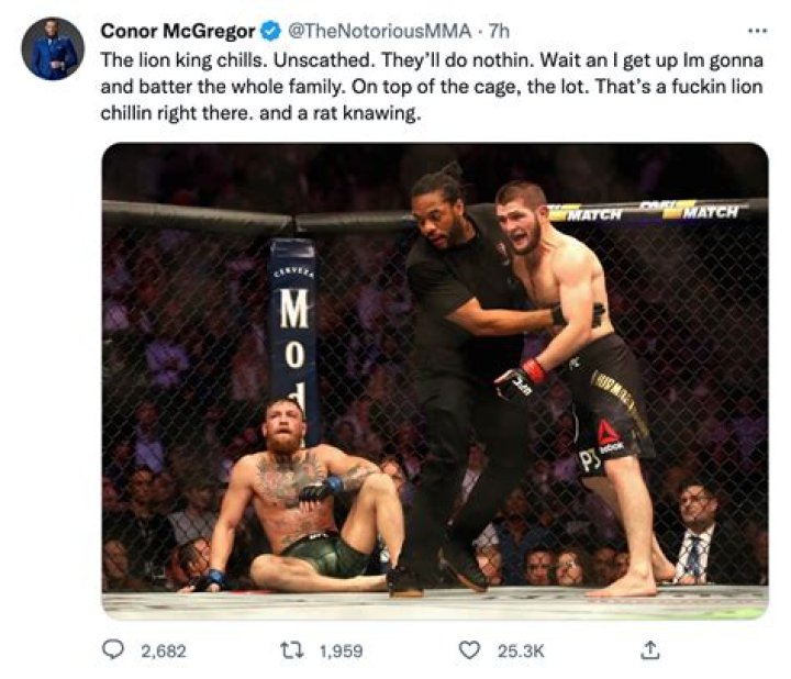 Khabib Nurmagomedov's Manager Says Conor McGregor Is Going Broke