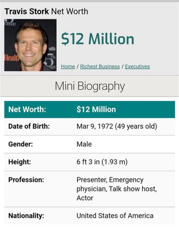 Travis Stork Net Worth | Celebrity Net Worth